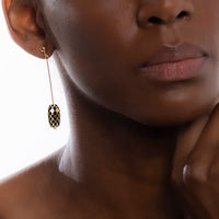 AIR SEED EARRINGS (Gold-Black)