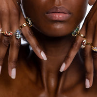 ATLAS HOLDING THE SKY RING (Silver-Blue)