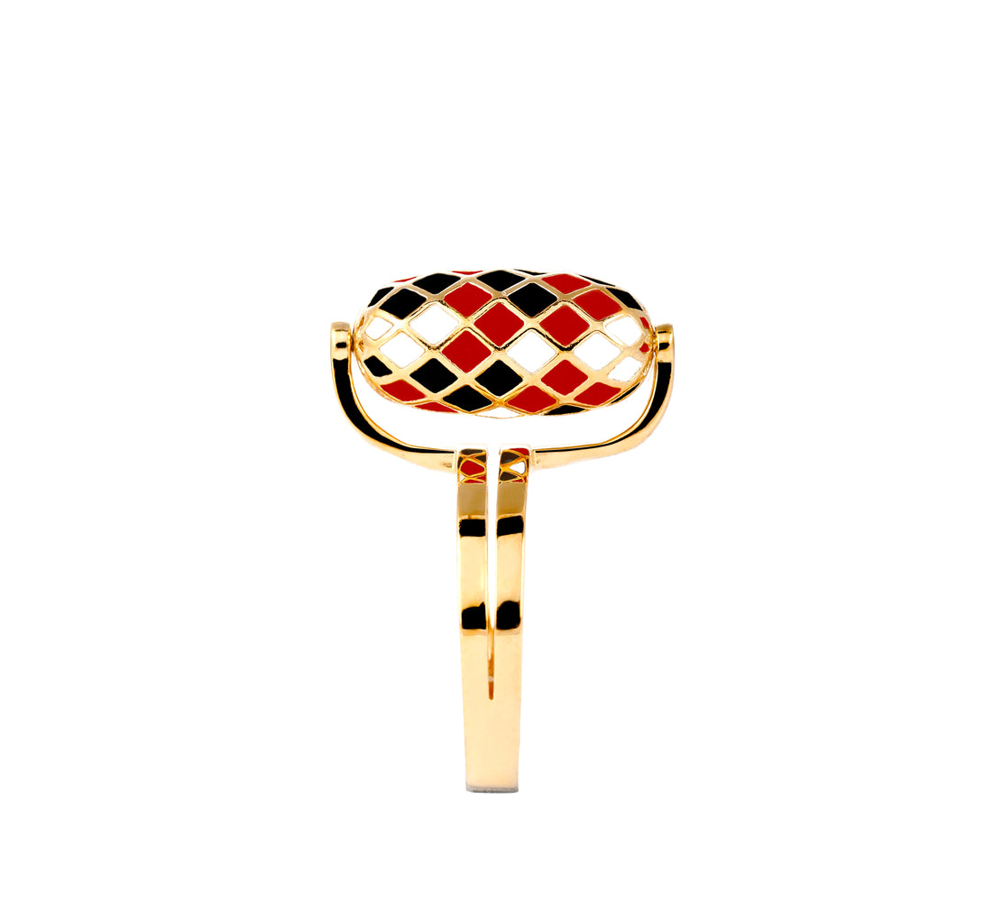 ATLAS HOLDING THE SKY RING (Gold-Red)
