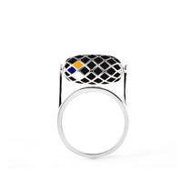 E - MOTION KINETIC RING (Silver-Black)