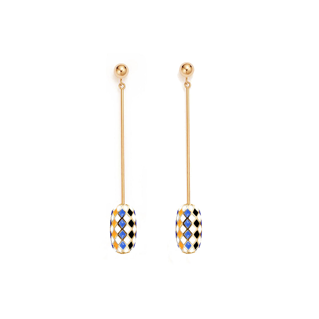 AIR SEED EARRINGS (Gold-Yellow)