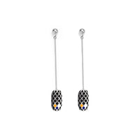 AIR SEED EARRINGS (Silver-Black)