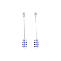AIR SEED EARRINGS (Silver-Yellow)