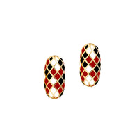 EARTH SEED EARRINGS (Gold-Red)