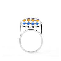 E - MOTION KINETIC RING (Silver-Yellow)